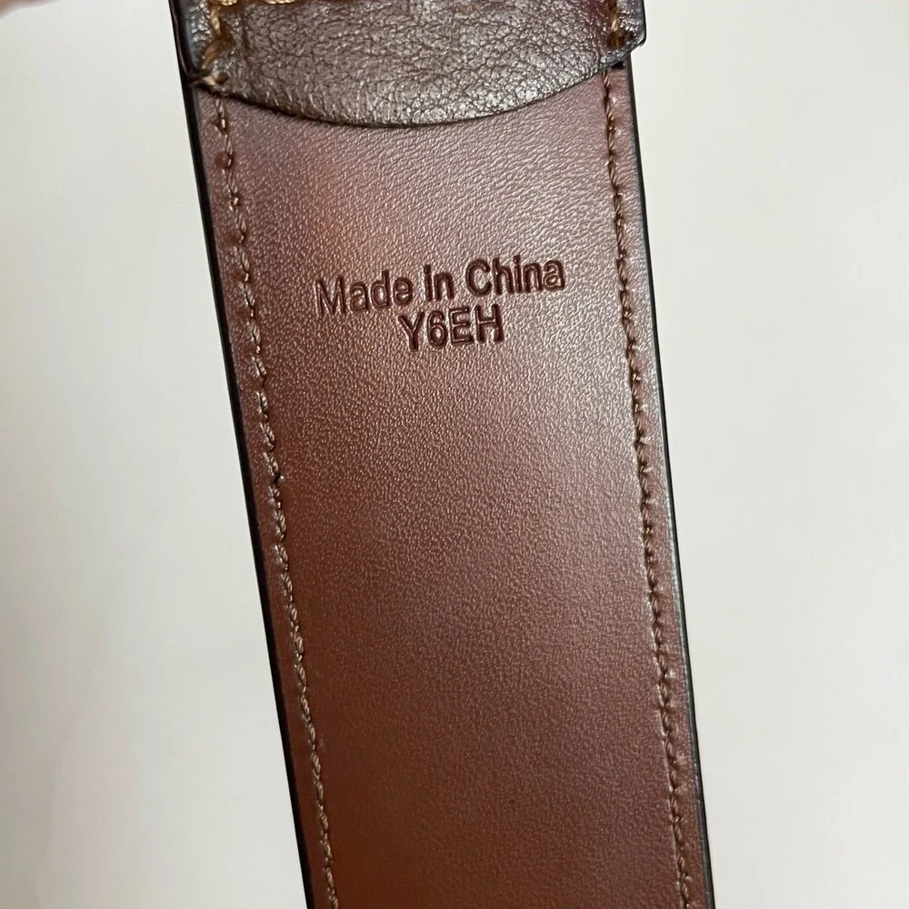 Penguin Munsingwear Men's‎ Brown Belt 42 Faux Leather Classic 1.25